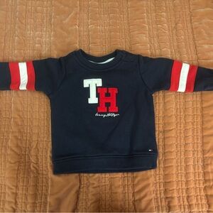 Tommy Hilfiger Kids Navy Sweatshirt with Red and White Accents